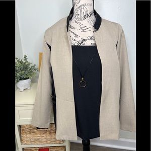 Jacket with Attached Top and Removable Necklace